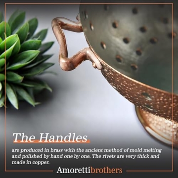 Master Culinary Arts with Amoretti Brothers Copper Colander