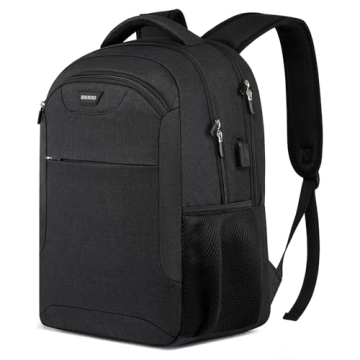 Backpack for Men and Women, School Backpack for Teen, Water Resistant Business Black Travel Laptop B...