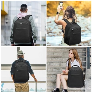 Versatile Black Travel Laptop Backpack for Everyone