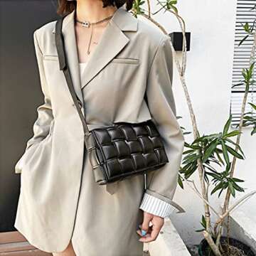 Stylish IPOTECH Woven Crossbody Bag for Women