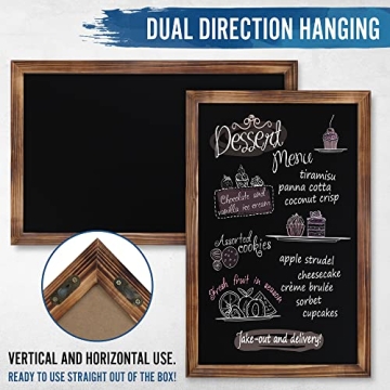 HBCY Creations 11x17 Wall Chalkboard with Magnetic Surface