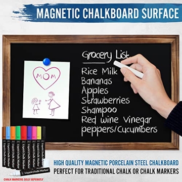 HBCY Creations 11x17 Wall Chalkboard with Magnetic Surface