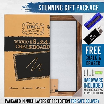 HBCY Creations 11x17 Wall Chalkboard with Magnetic Surface