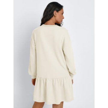 Trendy Queen Women's Oversized Sweatshirt Mini Dress