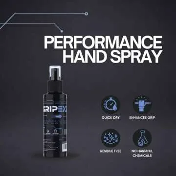 GRIPEXX Sports Hand Grip Spray (4oz)- Boost Performance, Enhance Control and Maximize Grip - for Ath...