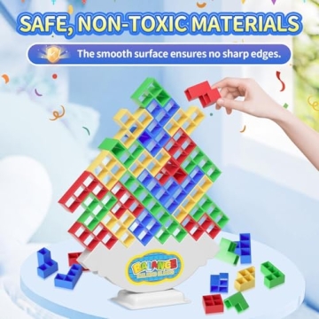 Ziogogco 48 Pcs Balance Stacking Blocks Game Family Fun