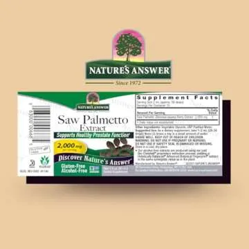 Nature's Answer Saw Palmetto Extract | Alcohol-Free Prostate Support, 1 oz