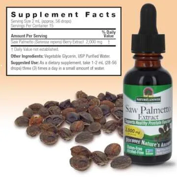 Nature's Answer Saw Palmetto Extract for Prostate Health