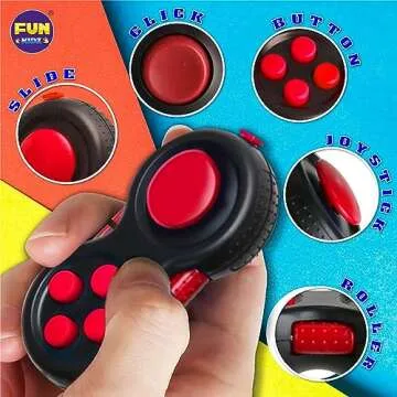 Fidget Box for Girls Boys, FunKidz Mystery Sensory Fidget Pack Toys for Stress Relief Kids Party Favors Gift Classroom Prizes Travel Camping with Portable Case