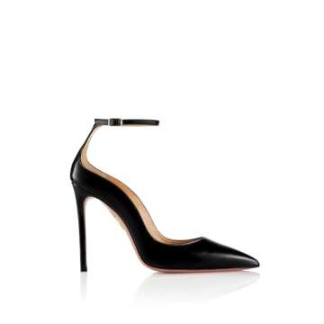 Aquazzura Love Affair Pump 105 - Elegant Black Patent Leather Heels