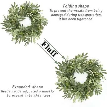 AMF0RESJ Eucalyptus Wreath for Indoors & Outdoors