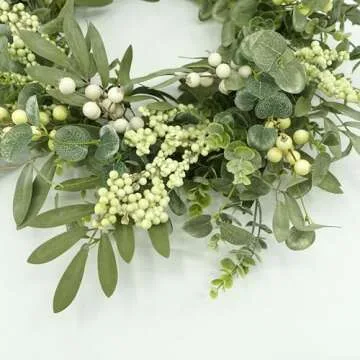 AMF0RESJ Eucalyptus Wreath for Indoors & Outdoors