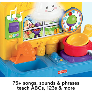 Fisher-Price Learning Kitchen Playset for Infants and Toddlers