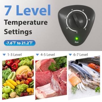 Space-Saving 3.5 Cu.Ft Chest Freezer for Home and Office