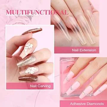 Saviland Acrylic Nail Kit for Beginners DIY Nail Art