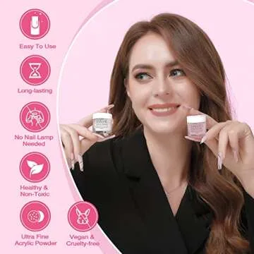 Saviland Acrylic Nail Kit for Beginners DIY Nail Art