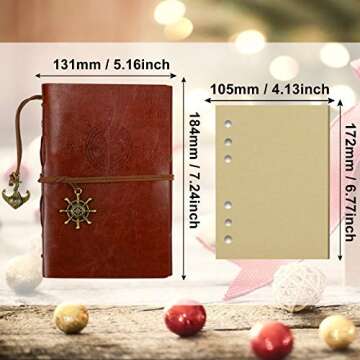 GloDeals Leather Notebook and Pen Set