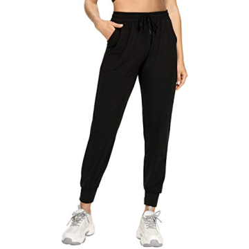 FULLSOFT Sweatpants for Women-Womens Joggers with Pockets Lounge Pants for Yoga Workout Running (Bla...