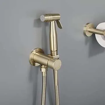 Premium Gold Handheld Bidet Sprayer for Personal Hygiene
