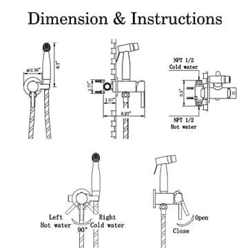 Premium Gold Handheld Bidet Sprayer for Personal Hygiene