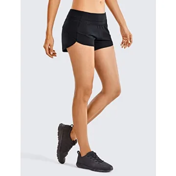 CRZ YOGA Women's 2.5" Quick Dry Running Shorts Online