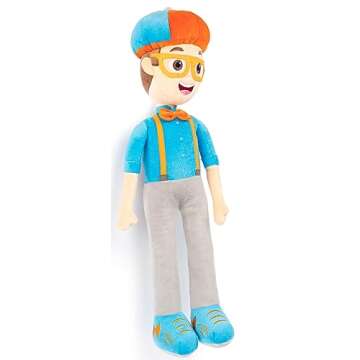 Blippi Plush Pillow Buddy - Super Soft Kids Character Pillow - Polyester Microfiber, 24 Inches