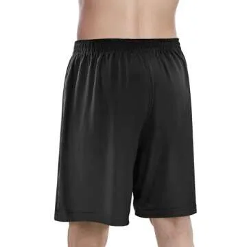 NY Threads Men's Lightweight Athletic Shorts with Pockets