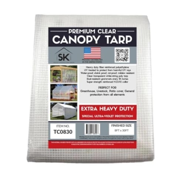 Skilcut 16 Mil Clear Poly Heavy Duty Tarp