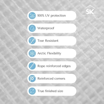 Skilcut 16 Mil Clear Poly Heavy Duty Tarp