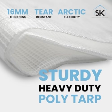 Skilcut 16 Mil Clear Poly Heavy Duty Tarp