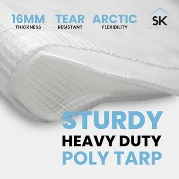 Skilcut 16 Mil Clear Poly Heavy Duty Tarp