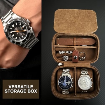 Longjet Travel Case for Watches and Jewelry Storage