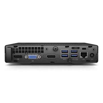 HP 600 G2 Micro Computer Mini Tower PC (Intel Quad Core i7-6700T, 32GB DDR4 Ram,512GB Solid State SSD, WiFi, VGA, USB 3.0) Win 10 Pro (Renewed)