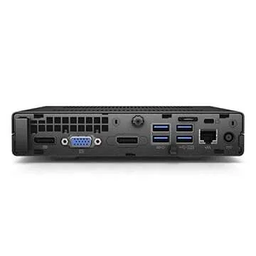 HP 600 G2 Micro Computer Mini Tower PC (Intel Quad Core i7-6700T, 32GB DDR4 Ram,512GB Solid State SSD, WiFi, VGA, USB 3.0) Win 10 Pro (Renewed)