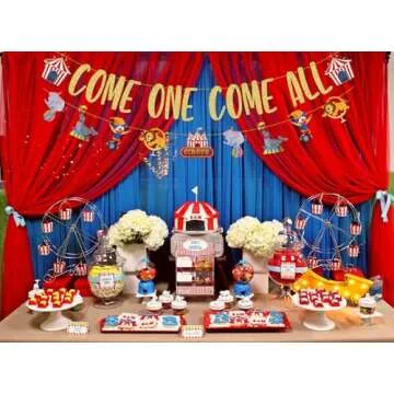 Colorful Come One Come All Birthday Banner Garland