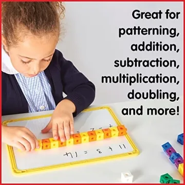 edxeducation Linking Cubes - 100 Colorful Snap Blocks for Kids