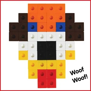 edxeducation Linking Cubes - 100 Colorful Snap Blocks for Kids