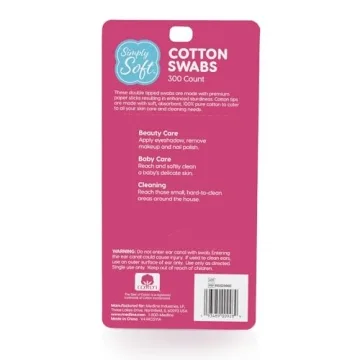 Medline Simply Soft Cotton Swabs 300 Count Applicators