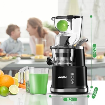 Aeitto Slow Cold Press Juicer for High Juice Yield