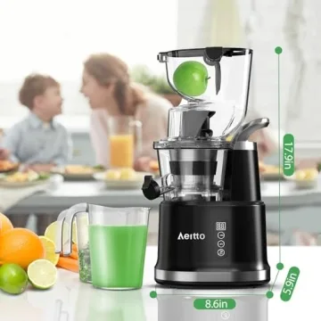 Aeitto Slow Cold Press Juicer for High Juice Yield