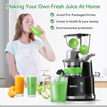 Aeitto Slow Cold Press Juicer for High Juice Yield