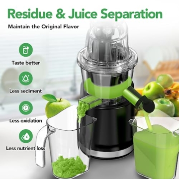 Aeitto Slow Cold Press Juicer for High Juice Yield
