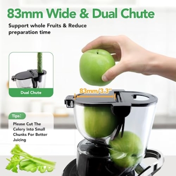 Aeitto Slow Cold Press Juicer for High Juice Yield
