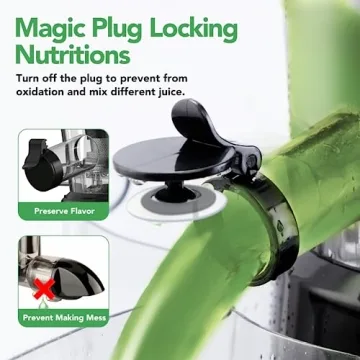 Aeitto Slow Cold Press Juicer for High Juice Yield