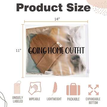 15 Pack Hospital Bags for Labor and Delivery,11 x 14 Inch Maternity Hospital Bag Essentials for Mommy Dad Newborn Baby,Diaper Bag Organizing Pouches Pre Packed Bag First Time New Mom Must Haves