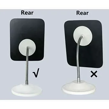 YEAKE 360° Rotation Gooseneck Makeup Mirror for Travel