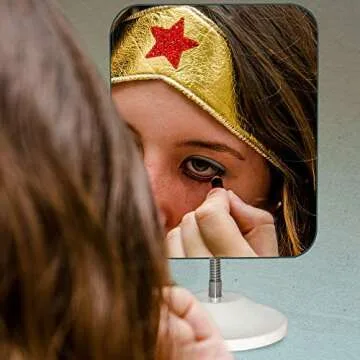 YEAKE 360° Rotation Gooseneck Makeup Mirror for Travel