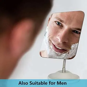 YEAKE 360° Rotation Gooseneck Makeup Mirror for Travel