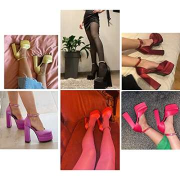 VIMISAOI Silk Satin High Platform Pumps - Elegant & Comfortable