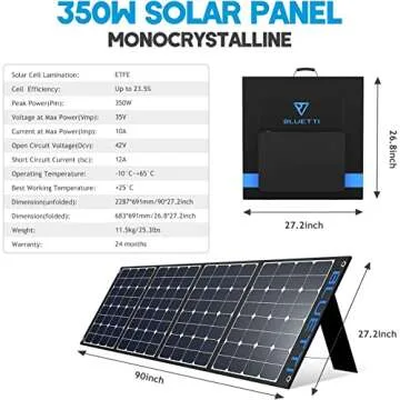 BLUETTI SP350 Portable 350W Solar Panel for Outdoor Adventure
